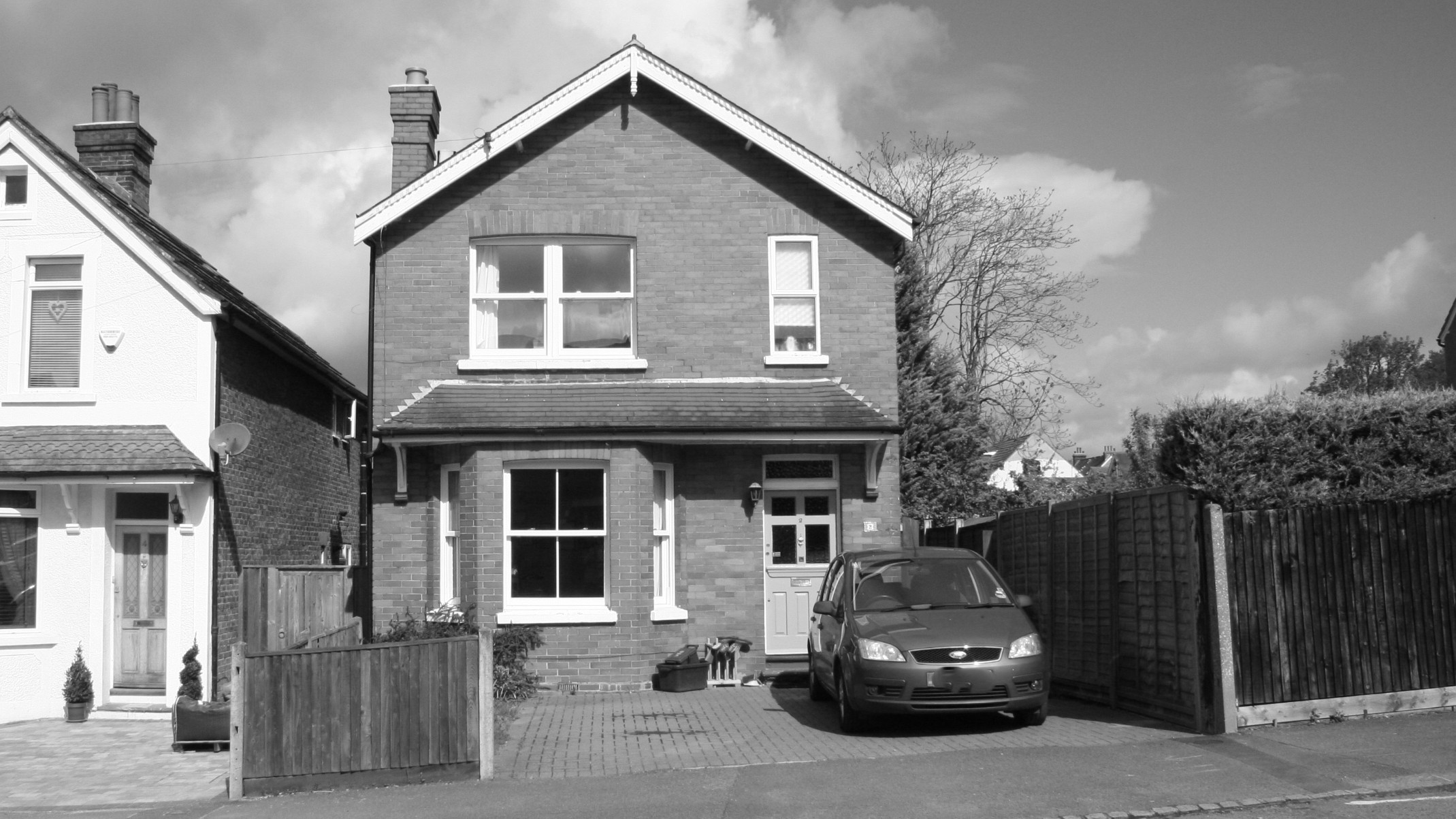 2 Knighton Road - Before B& W Photo 1